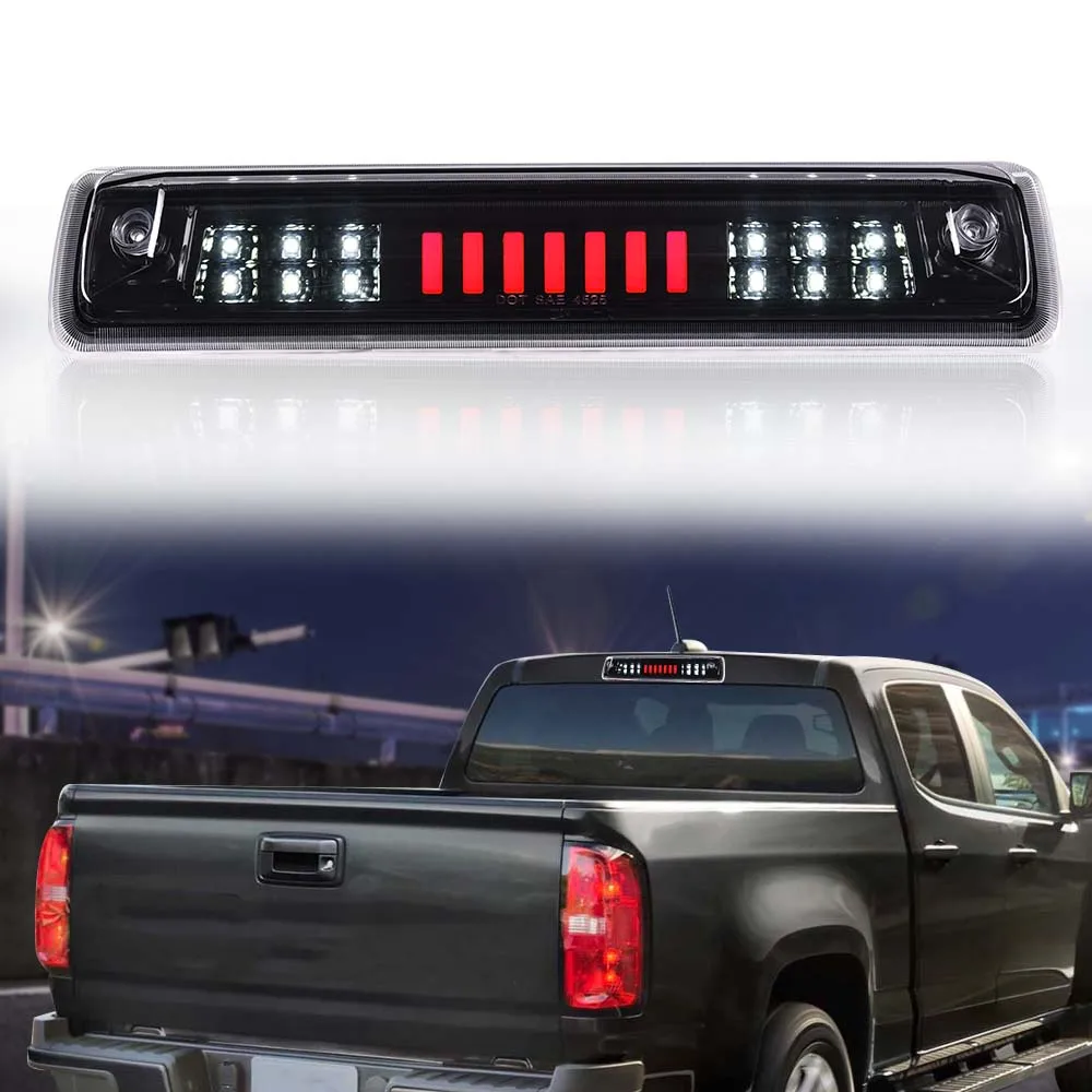 Led الفرامل الثالثة ضوء البضائع مصباح أسود/واضح صالح ل 2015-18 كولورادو/Gmc كانيون مقاوم للماء سنوبروف الغبار اكسسوارات السيارات