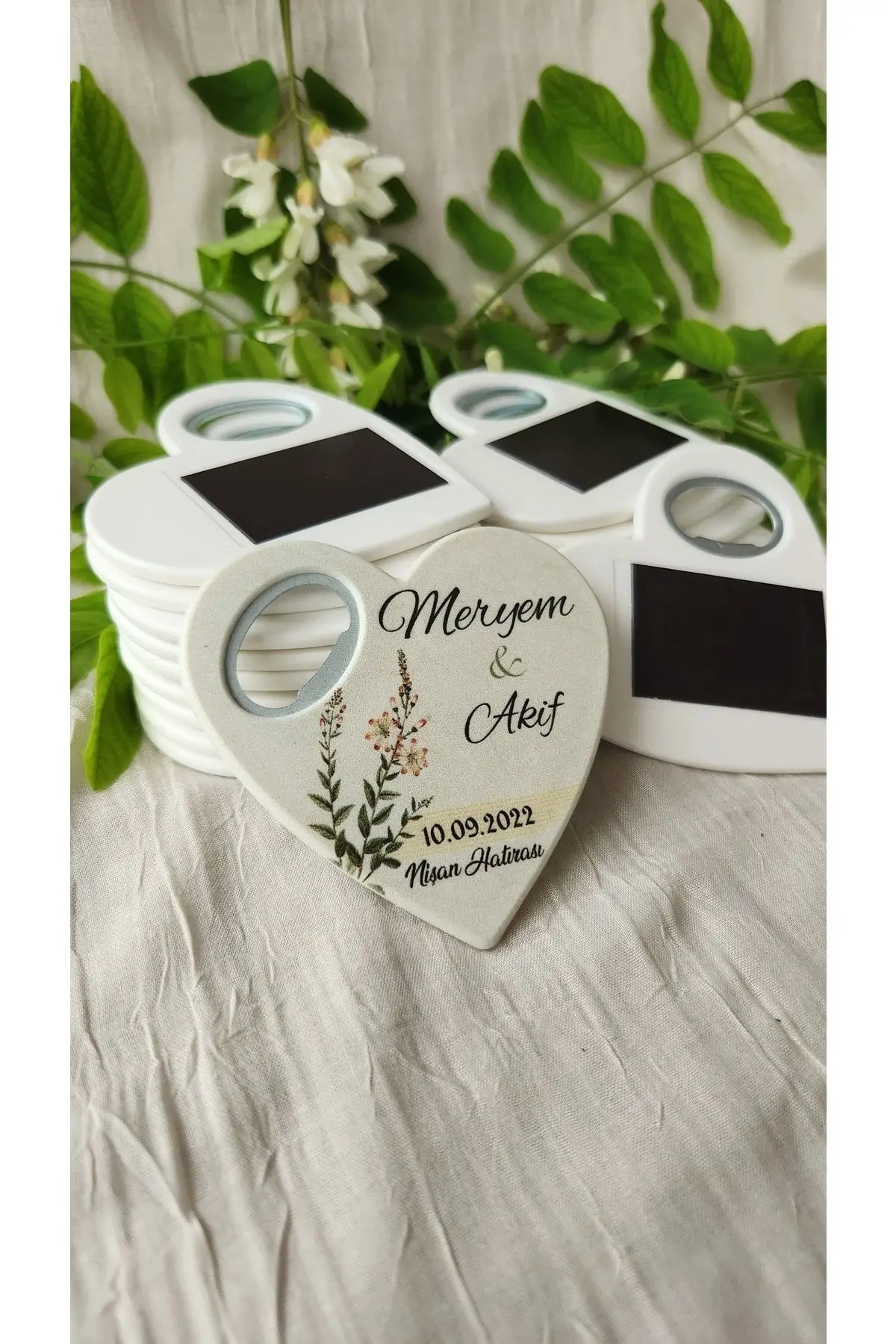 10 Pieces Opener Magnet Engagement Word For Wedding Wedding Wedding Wedding Memories Gift Heart Shaped