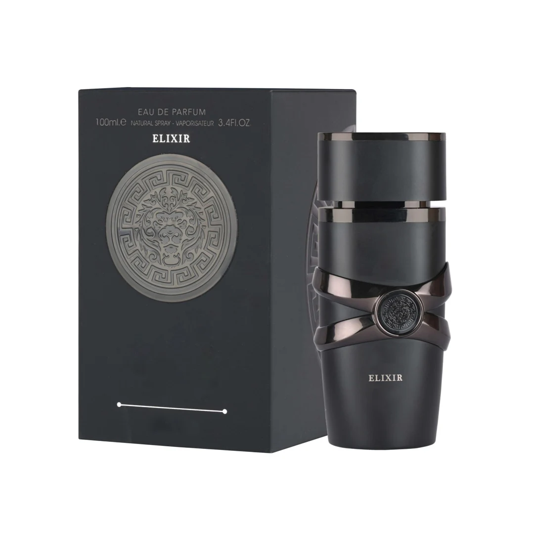 Perfume Masculino Asad Elixir EDP 100ml - Doce Gourmand Baunilha Amadeirado Luxo, Alta Fixação e Projeção