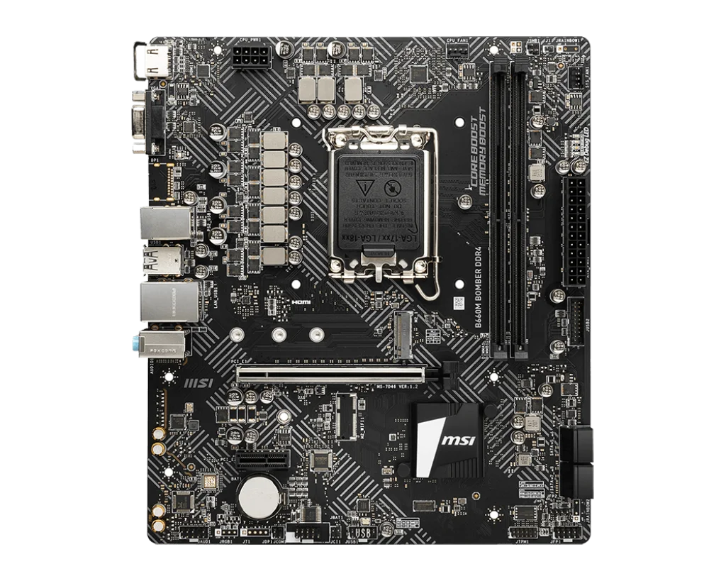 Intel B660M Motherboard MSI B660M BOMBER DDR4 LGA 1700 DDR4 64GB supports i9-14900F 14600 13900F 13100F 12400F cpu M.2 Micro ATX