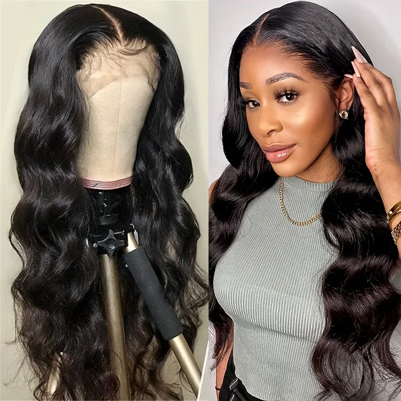 

250% 36 Inch Brazilian Body Wave 13x6 13x4 Hd Transparent Lace Front Human Hair Wigs Pre Plucked Wear Go Glueless Wigs For Women
