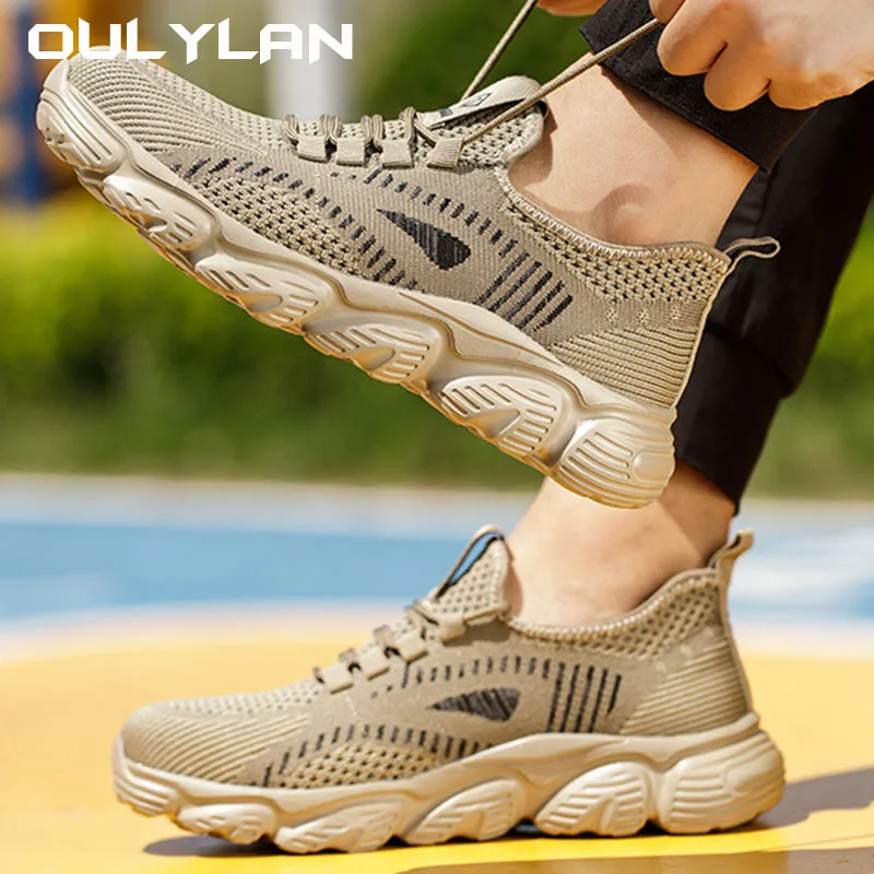 

Summer Steel Toe Protection Work Shoes Men's Breathable Shoes Anti Puncture safety Shoes Flying Woven Anti Impact in Anti Slip