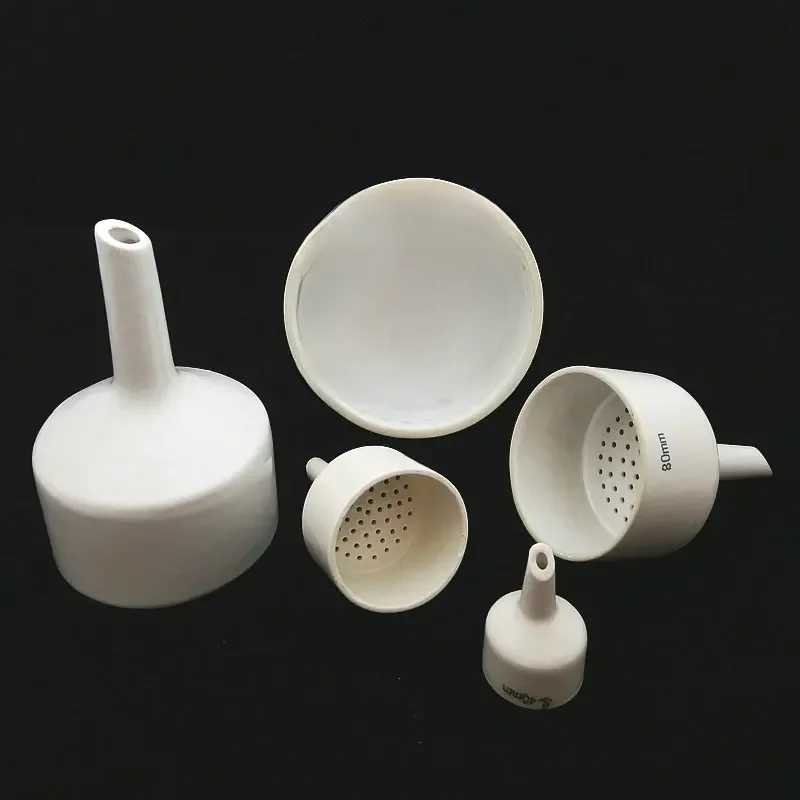 1 sztuk 40mm 60mm 80mm 100mm 120mm 150mm ceramiczny lejek Buchnera filtr laboratoryjny lejek pompujący butelka z filtrem pasujące narzędzia — zdjęcie 2