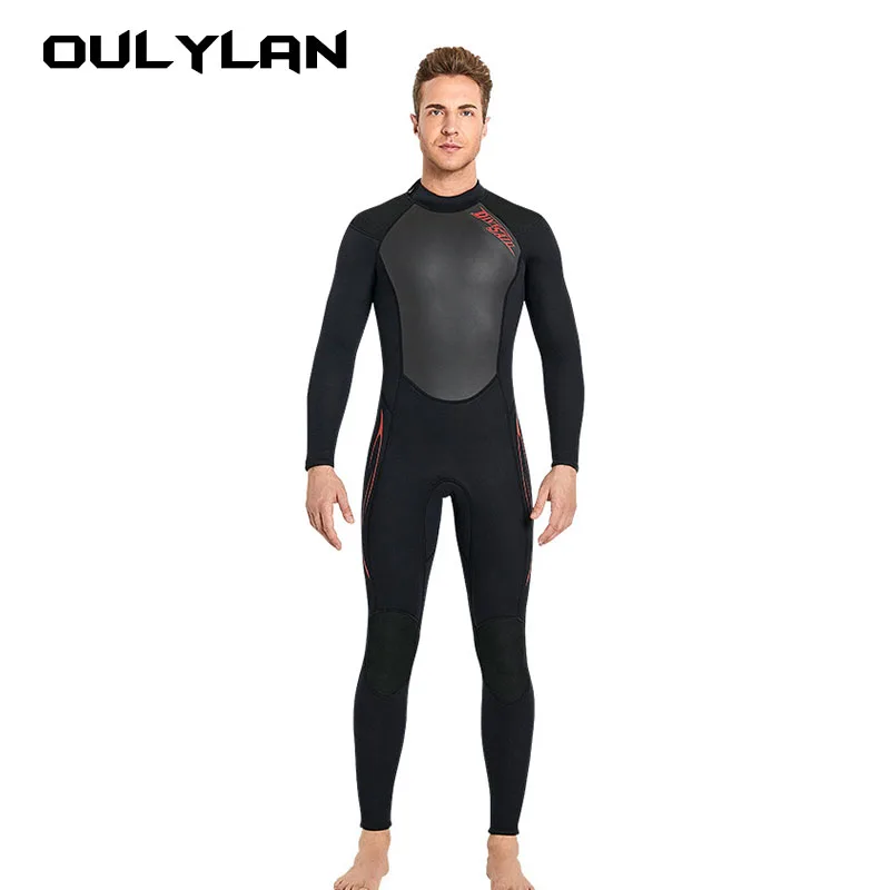 

Oulylan Wetsuit 3mm Neoprene Diving Suit Long Sleeve Full Body Wet Suit for Cold Water Surf Surfing Snorkeling for Women Men