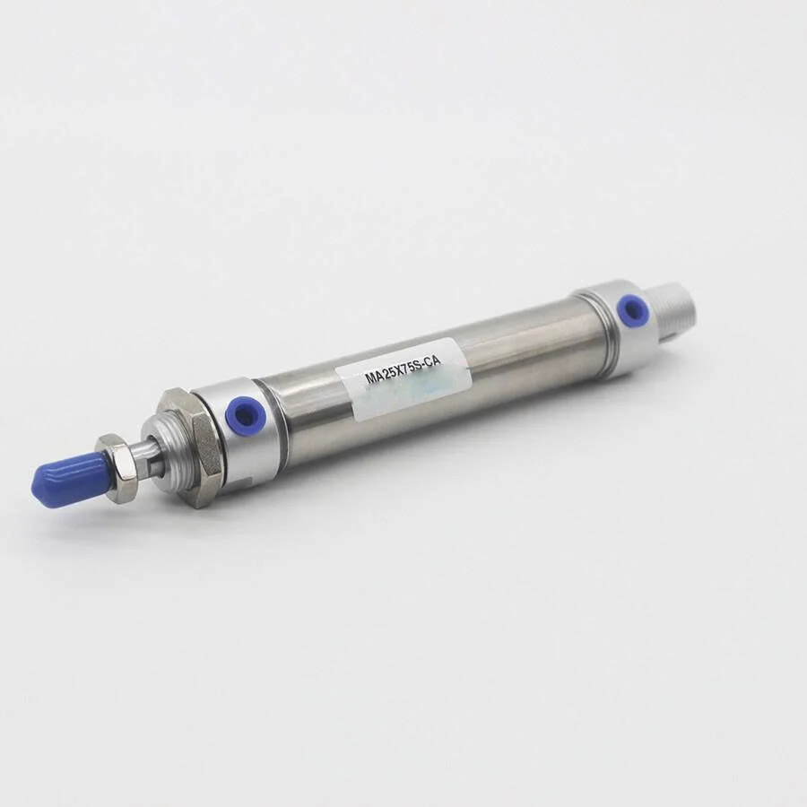 MA25 Stainless Steel Pneumatic Air Cylinder – Bore 25mm, Stroke 25~500mm, Double/Single Acting