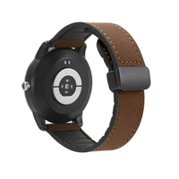 20mm 22mm Leather Strap for Samsung Galaxy Watch5 Pro 45mm 4 6 Classic 42mm 46mm Huawei GT4 3 2 3 Magnetic Buckle Soft Band