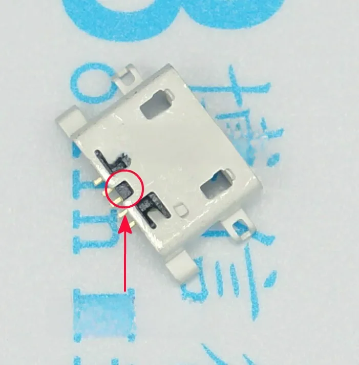 100szt Złącze Micro USB 5pin 0.8mm Typ B Z otworem żeńskim Do telefonu komórkowego Złącze Micro USB Jack 5 pin Gniazdo ładowania — zdjęcie 2