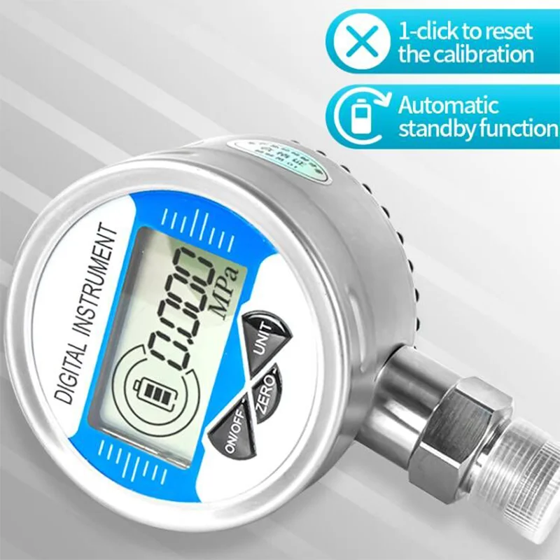 Digital Pressure Gauge 400bar 0-600 Bar Pneumatic Air Pressure Gauge M20*1.5 60mm Dial Radial Hydraulic Pressure Gauge