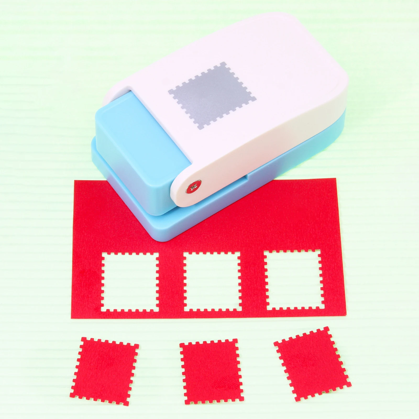 1 PC Kids Postage Stamp Border Paper Punch DIY Craft Decorations Accessory for Journaling DIY Photo Card Making