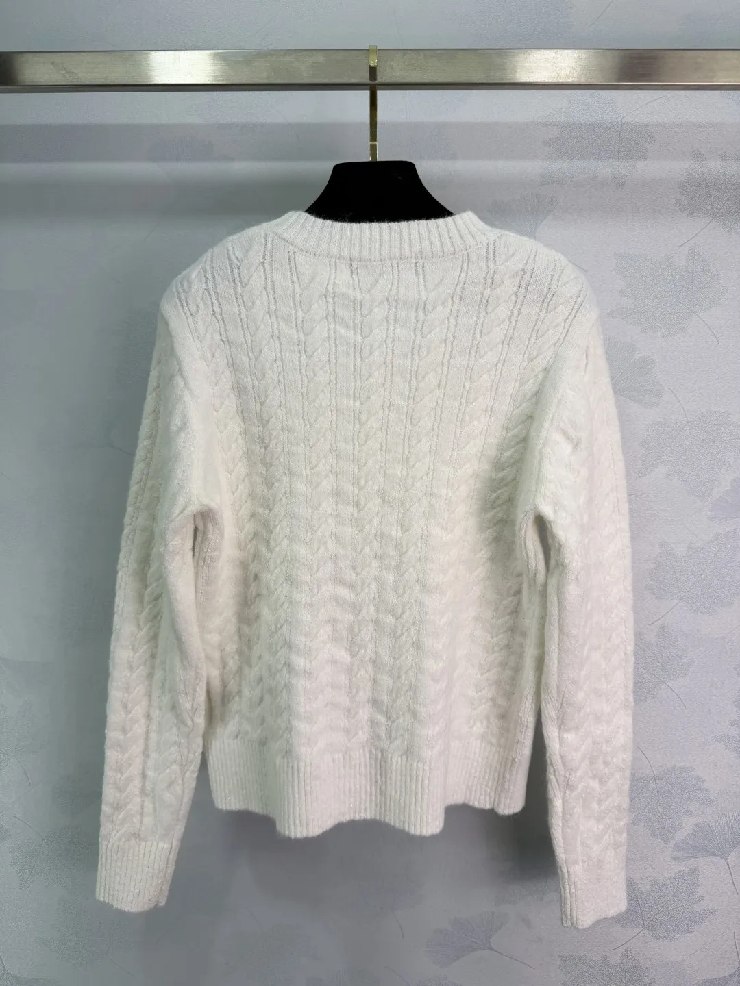 

Women's New Spring New Fried Dough Twists Knitted Long Sleeve Wool Knitted Pullover Sweater