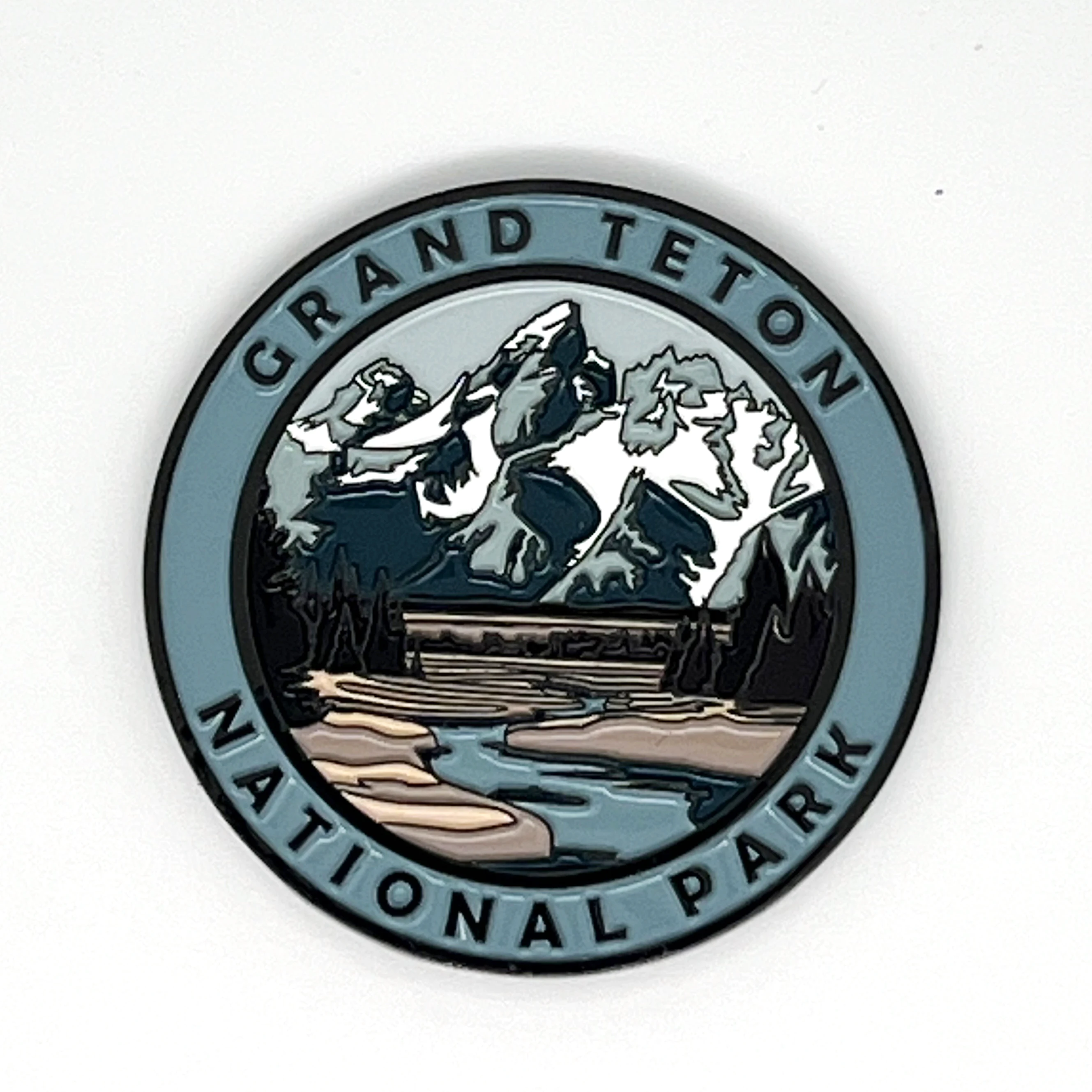 Grand Teton National Park Collectible Magnet – Enamel Finish, 52mm – Cre8Travel