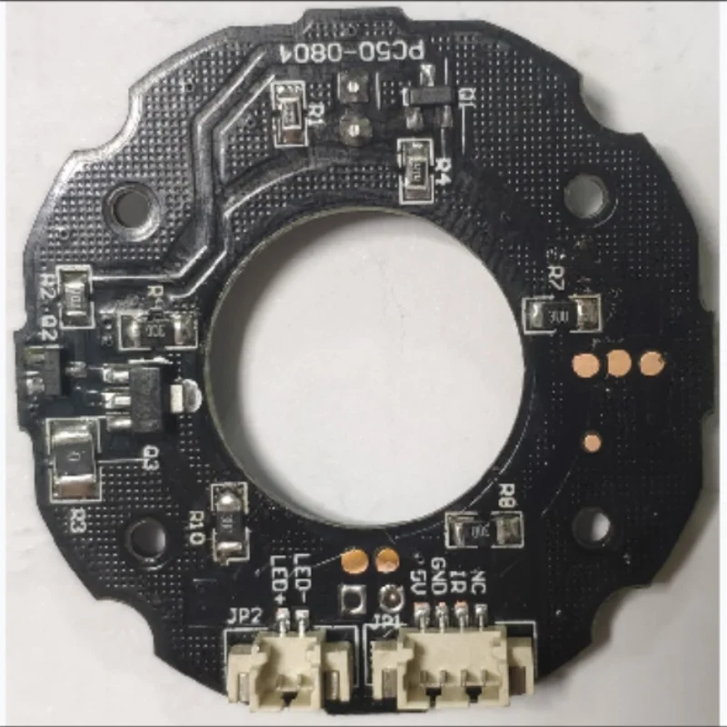 Papan lampu inframerah 8 buah LED daya 5mm 12mil IR 15 meter DC 12V papan PCB untuk kamera kubah CCTV