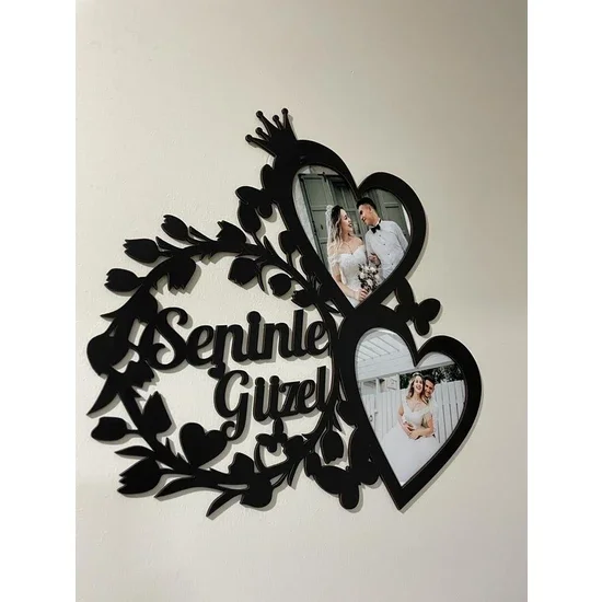 PERFECT GIFT FOR VALENTINE'S DAYSoftclass Wooden Photo Frame Moment Our product is made of 3mm thick black MDF. PHOTO SIZE 18X13