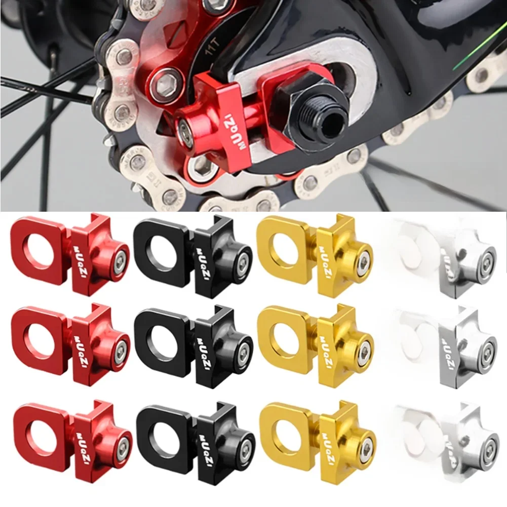 AliExpress 1-10pcs Single Speed Bicycle Chain Tensioner Adjuster Aluminum Alloy Bicycle Chain Fastener Fixed Bike Bolt Screw Accessories