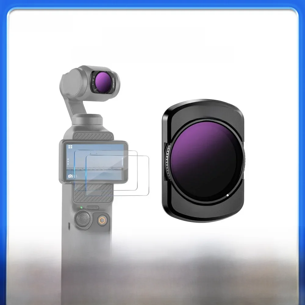 NEEWER Filtr zmienny do DJI Osmo Pocket 3 Magnetic 1-5 Limited Stops Regulowany filtr ND z wielowarstwowym szkłem optycznym HD — zdjęcie produktu 7