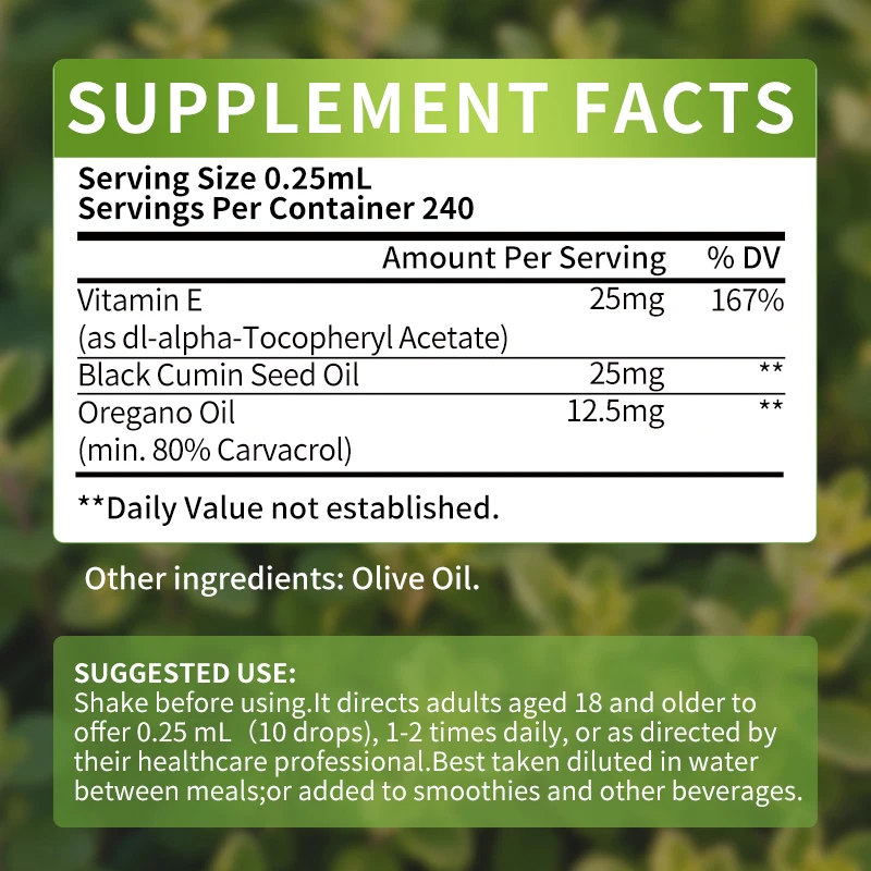 iMATCHME Oregano Oil Drops Enhances Immune System Promotes Healthy Balance Antioxidant Support Respiratory Health Support Cleanse & Detox Support Helps Improve Vision