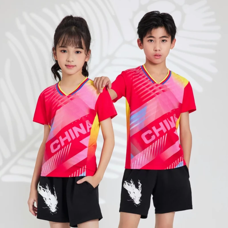 Neues Tischtennis hemd profession elles Badminton-Trikot für Männer Frauen Kinder uniform maßge schneiderte Familien-Tischtennis kleidung