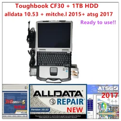 2024 hot sell all data Auto repair alldata software mitche.l 2015 atsg 2017 install well on Diagnostic cf30 toughbook cf30 lapto