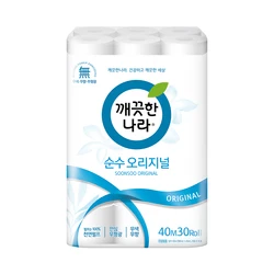 Clean Nara Pure Original 40m 30 Rolls 1 Pack