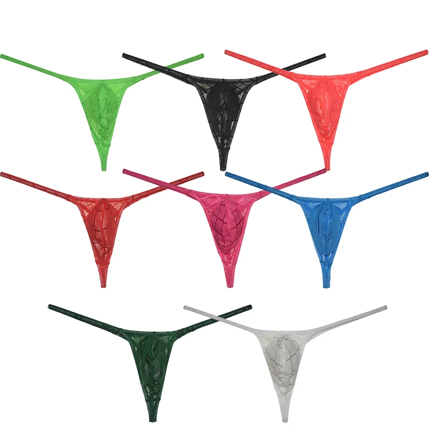 

Men's G-String Explore Allure In Underwear Micro String Thong See-Through Tangas Minimal Coverage With Contour Pouch and T-back