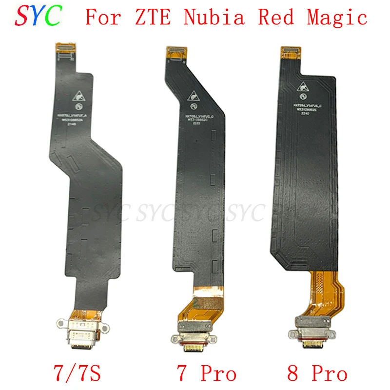 

USB-порт для зарядки, гибкий кабель для ZTE Nubia Red Magic 7 Pro 8 Pro 7S, разъем для зарядки, запасные части