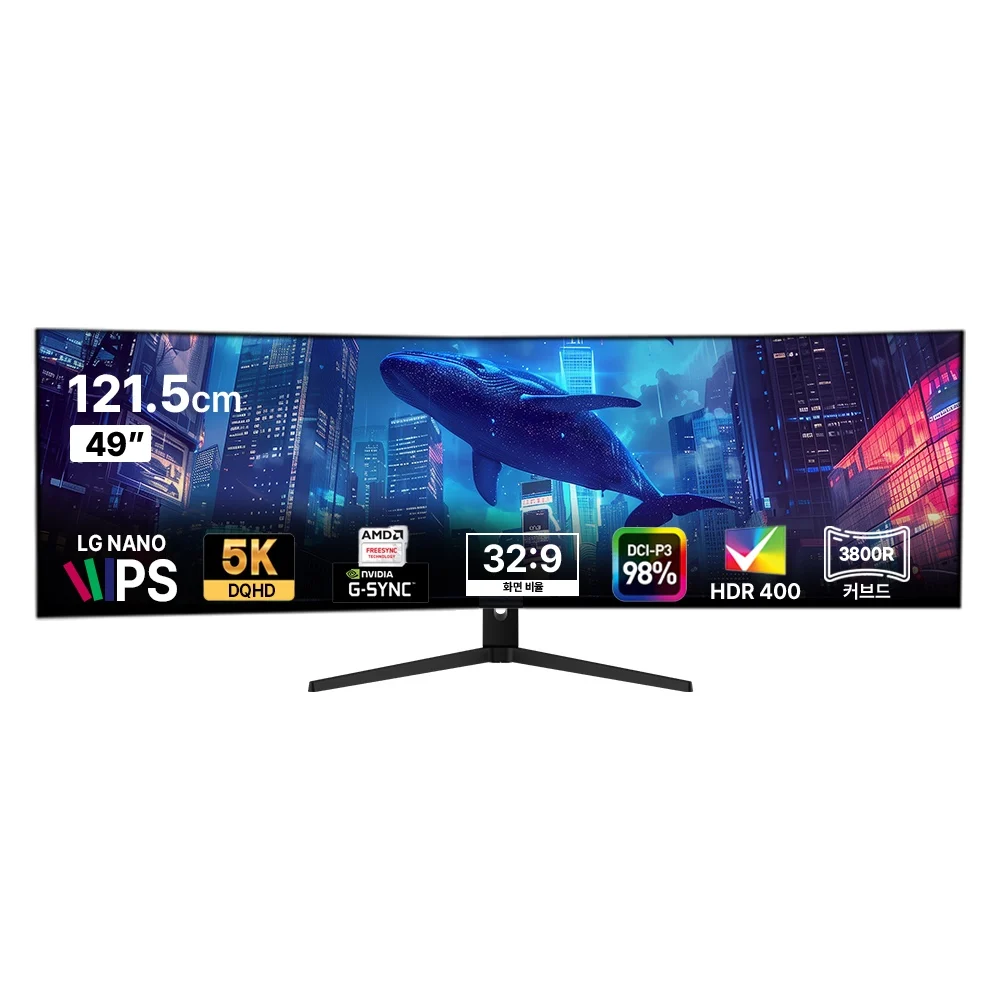 [Domestic shipment][LG NANO IPS panel] Domestic production of WASABI MANGO 49 inch 5K DQHD curved monitor Artview 490 5K HDR Curved 60Hz