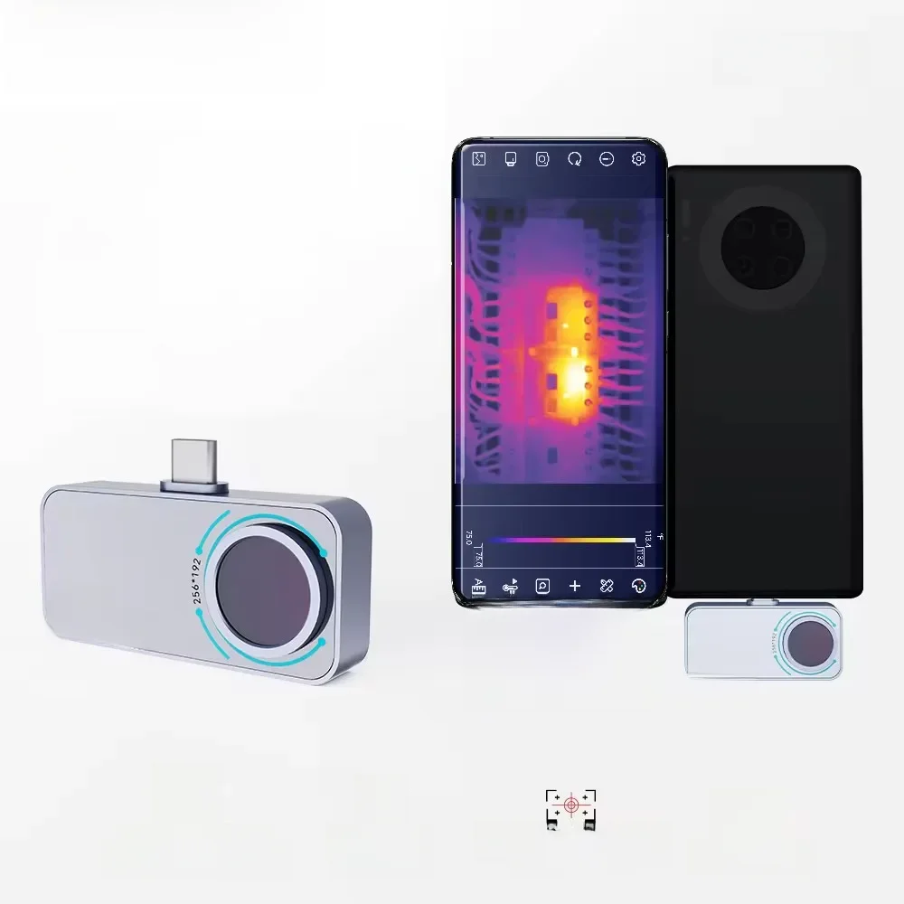 Mileseey Wärme bild kamera android tr160i tr256i 256x192 Infrarot-Wärme bild kamera für Telefon,