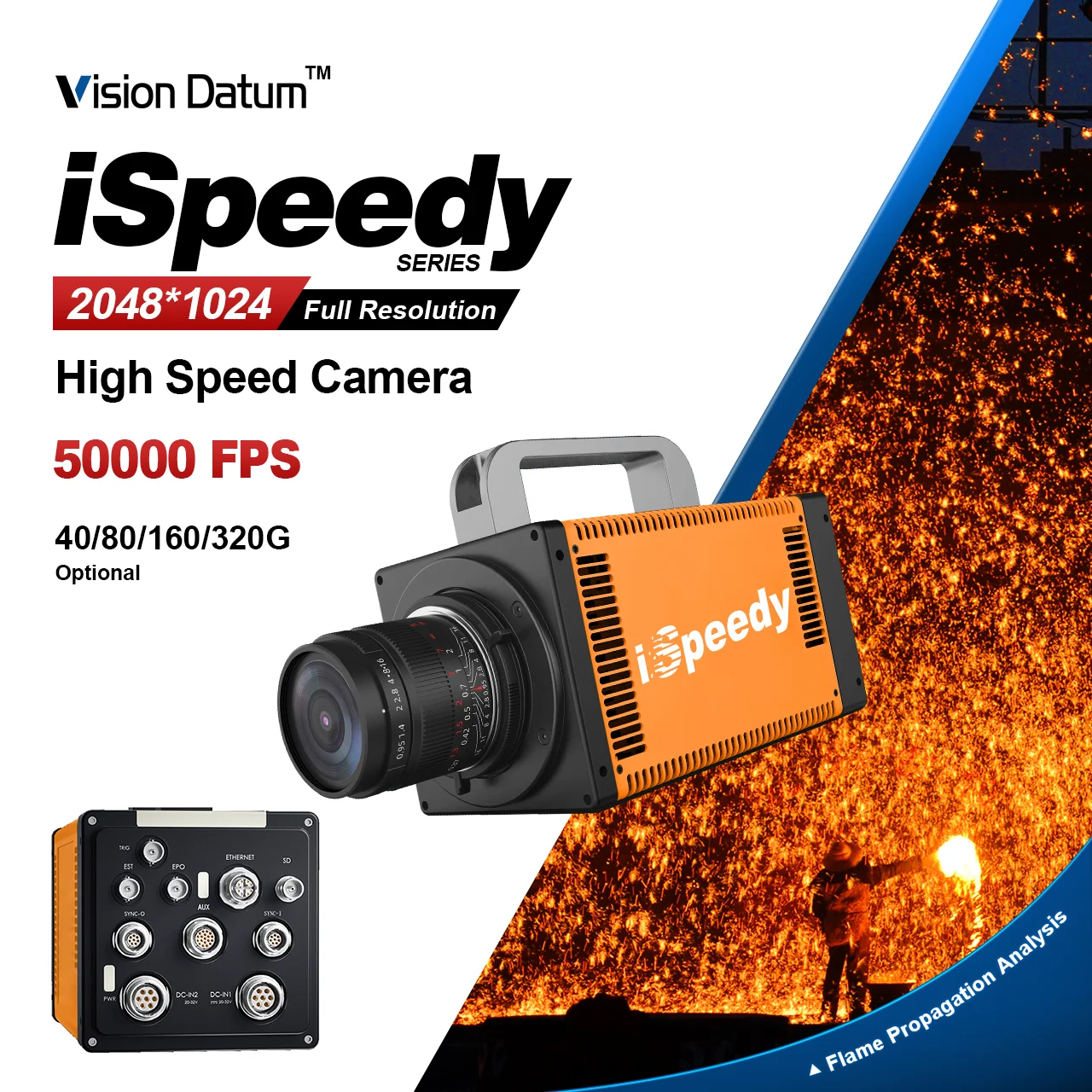 Высокоскоростная камера 2048×1024, 6600 кадров в секунду, полнокадровый, 50000 кадров в секунду, 2000 000 кадров в секунду, 1500 кадров в секунду, 220000 кадров в секунду, 4 т, 12 т, 24 т для тестирования материалов