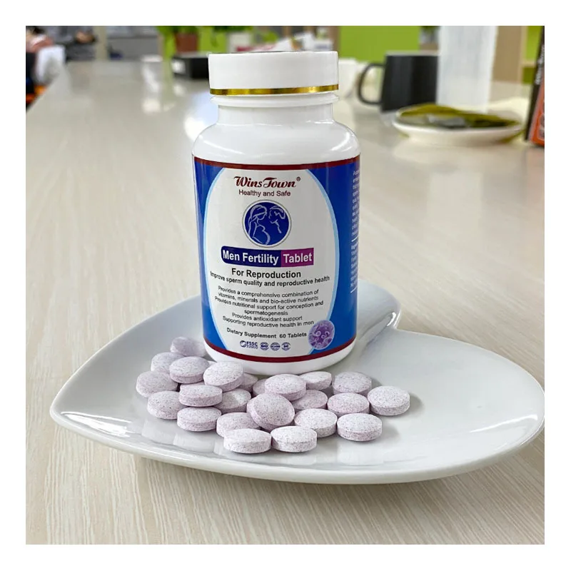 60 Pcs Men Fertility Tablet Help Male Promote Fertility Pills Provide Nutrition Concentration Health Food