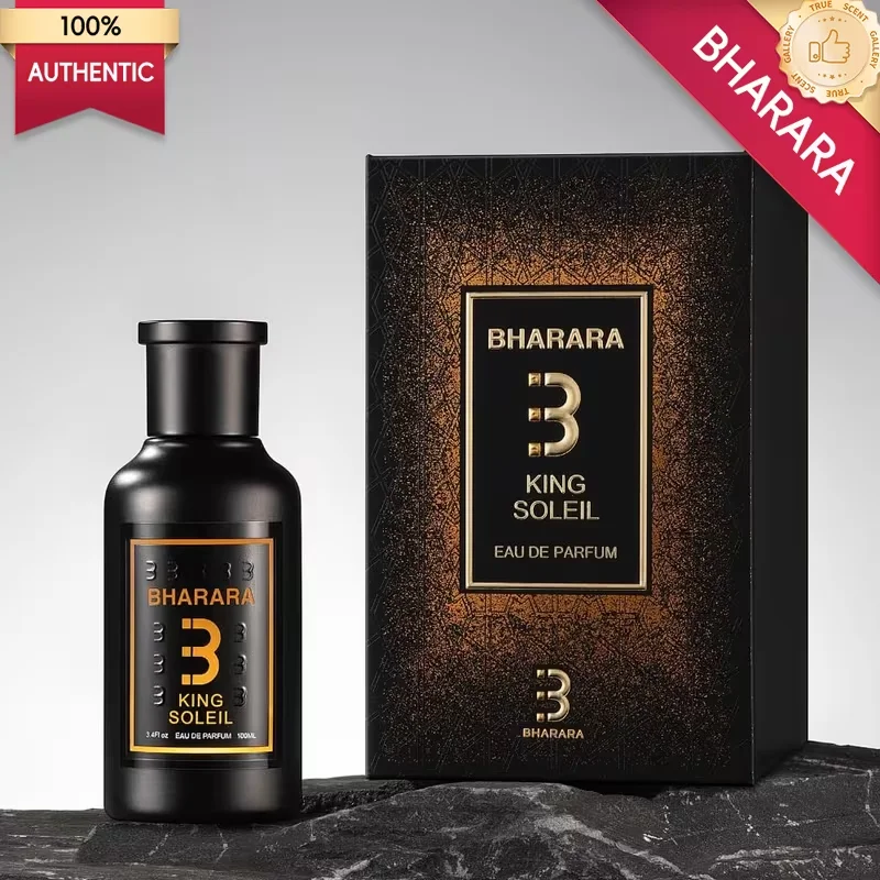 

Bharara King For Men Eau De Parfum Spray, 3.4 Ounce | Sophisticated Amberwood Scent, Sleek Black Bottle with Metallic Brown Cap,