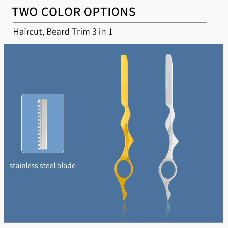 Senang Pisau Cukur Tukang Cukur Salon Profesional Penipis Rambut Lurus Seng Logam Campuran Penipis Potongan Pisau Alat Penata Rambut