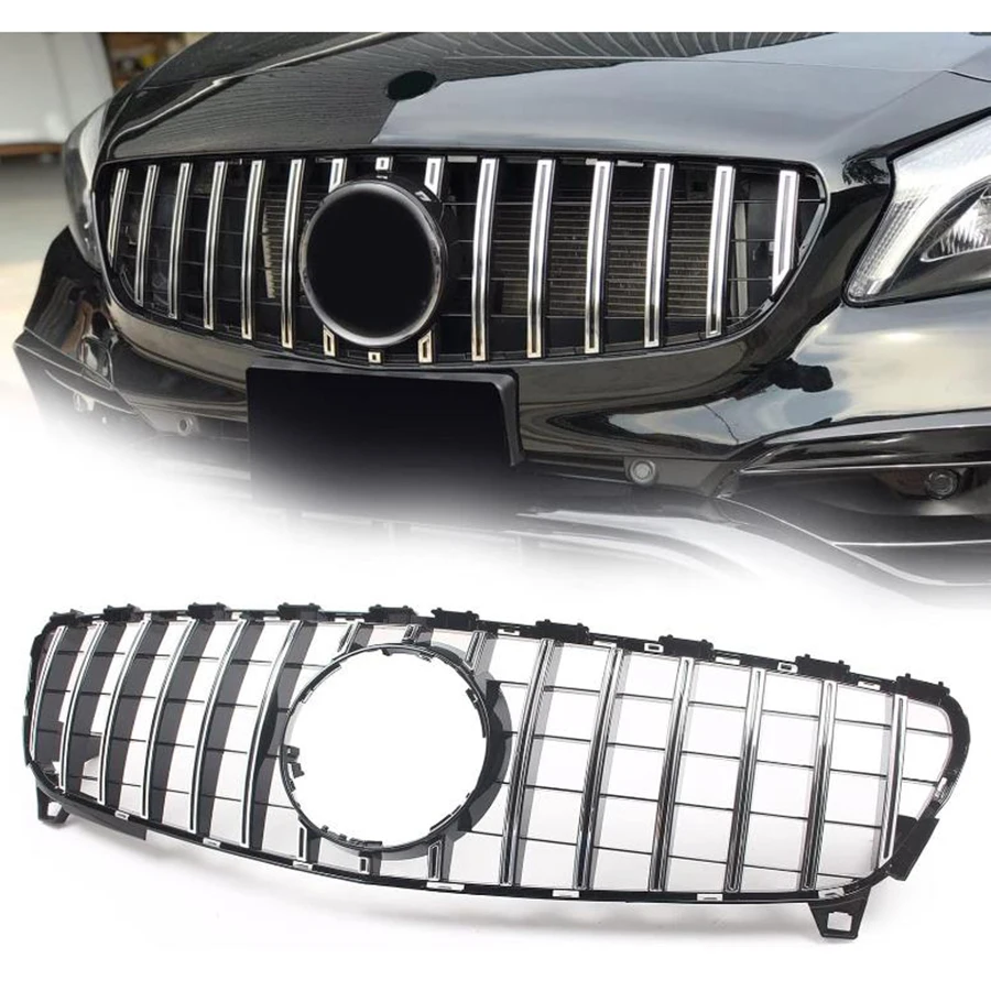 FOR 2016-2018 Mercedes-Benz W176 A-CLASS SILVER Car Grille