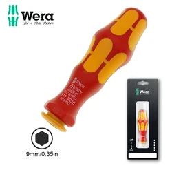 Wera 05003990001 Screwdriver Handle Kraftform Kompakt VDE 817 for Use with Interchangeable Blades, 9mm Head