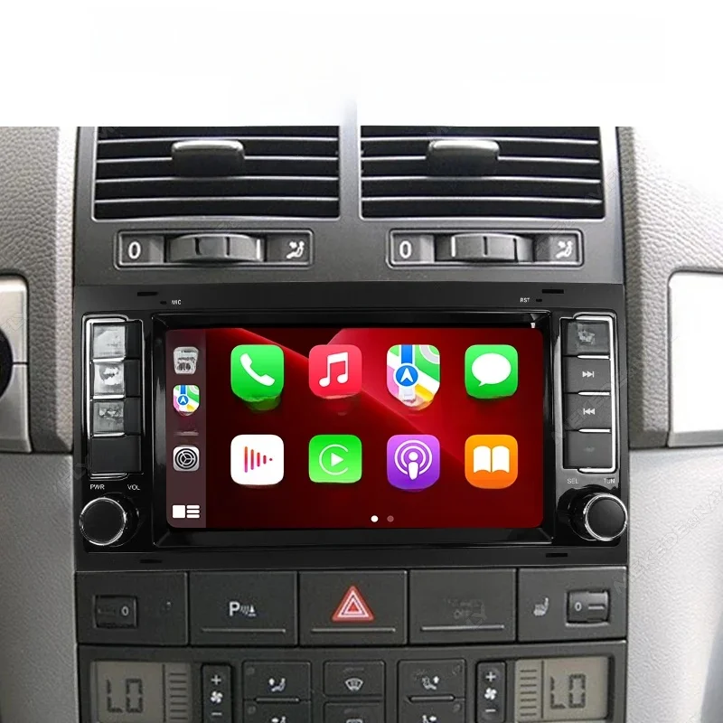 MEKEDE Autoradio Für VW Volkswagen Touareg Multivan Transporter T5 2004-2011 Drahtlose CarPlay Android Auto Autoradio 2Din Keine DVD