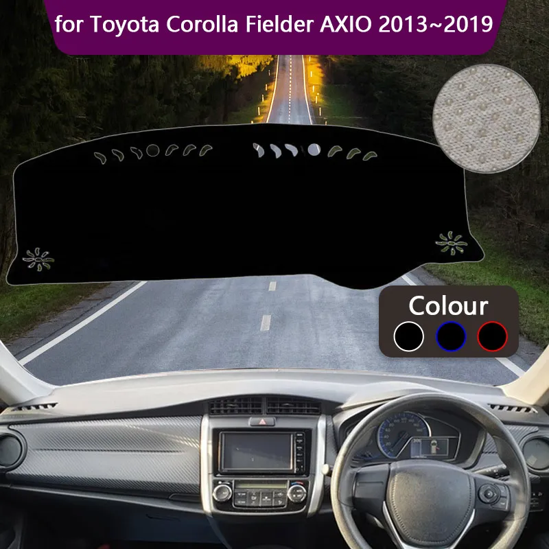 Dashboard Cover Board Mat Carpet Dashmat for Toyota Corolla Fielder AXIO Wagon E160 2013~2019 Sunshade Anti-dirty Cushion Sticke