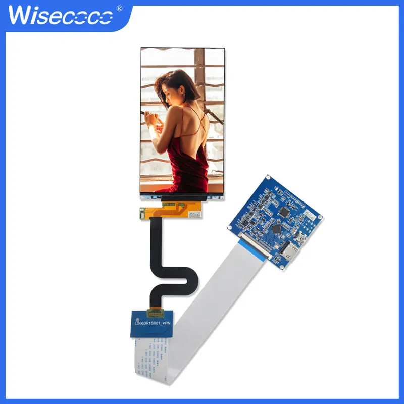 Wisecoco LCD Display Screen for Wanhao GR1, 2K LCD Display, MIPI Control Board, Backlight Removable, 6.3 inch