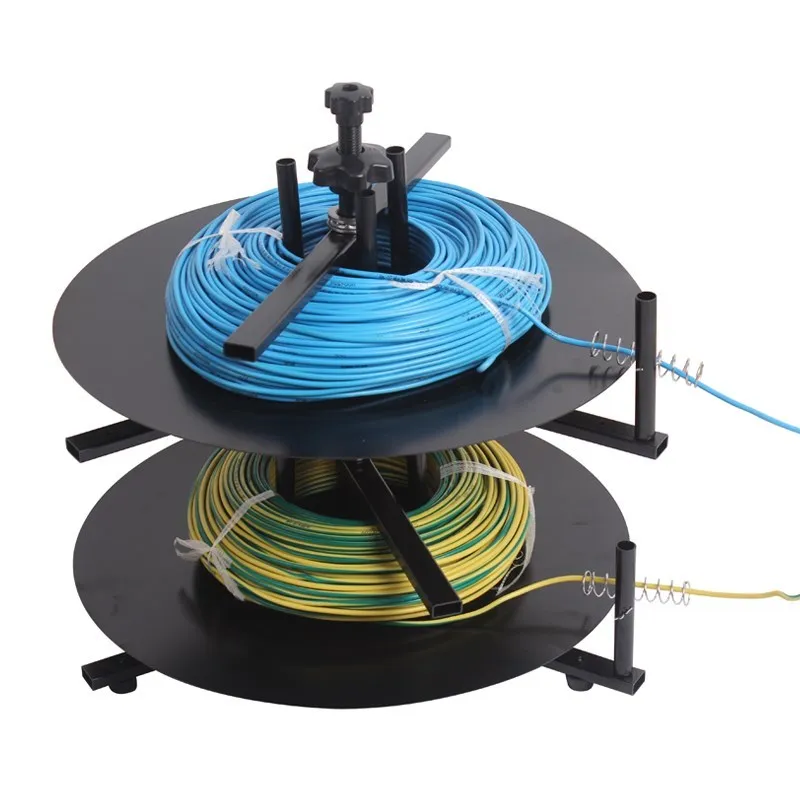 1/2/3/4 Wire Feeding Tools Layers Rotary Disc Wires Feeder Tools  Cable Coil Feeding Machine for Wires Stripping Cutting Machine