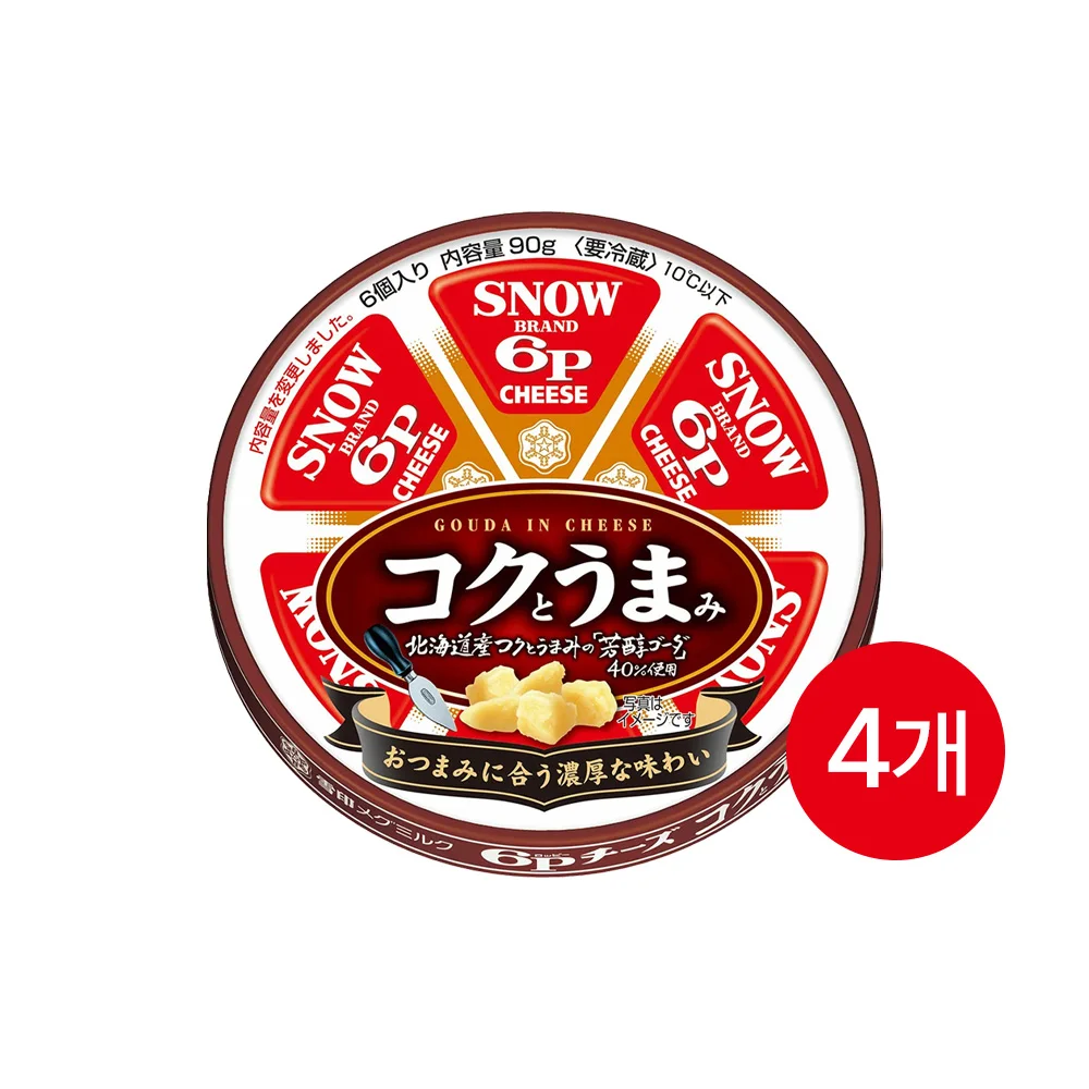 [Official Import Company] 6P Potion Cheese Rech & Umami 90g x 4