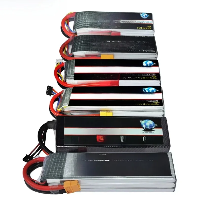 HRB Lipo Batterij 2S 3S 4S 6S 1300mah 1500mah 2200mah 2600mah 5000mah 6000mah 4000mah 7.4V 11.1V 14.8V 22.2V T XT60 RC Onderdelen - afbeelding 2