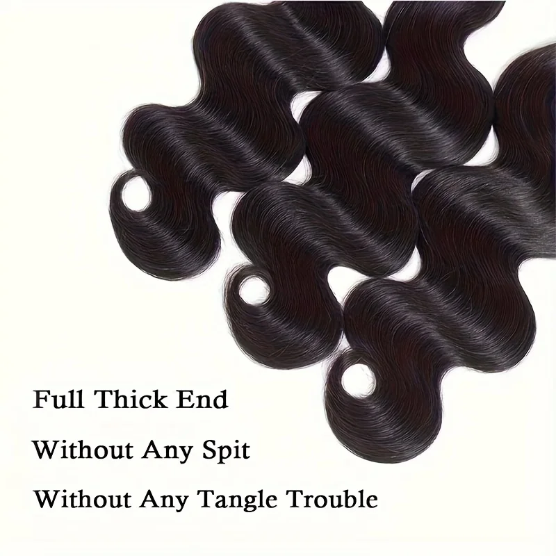 바디 웨이브 인모 1 3 묶음 인모 100% 브라질산 버진 헤어 인모 묶음 인모 연장 천연 블랙