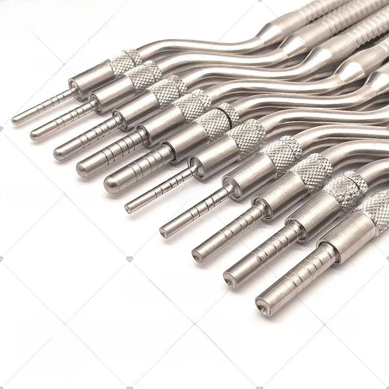 1 szt. Implant dentystyczny osteotom narzędzie Dental Sinus Lift podnoszenie wygięte narzędzie laboratorium Pusher wklęsła lub wypukła końcówka) — zdjęcie 2