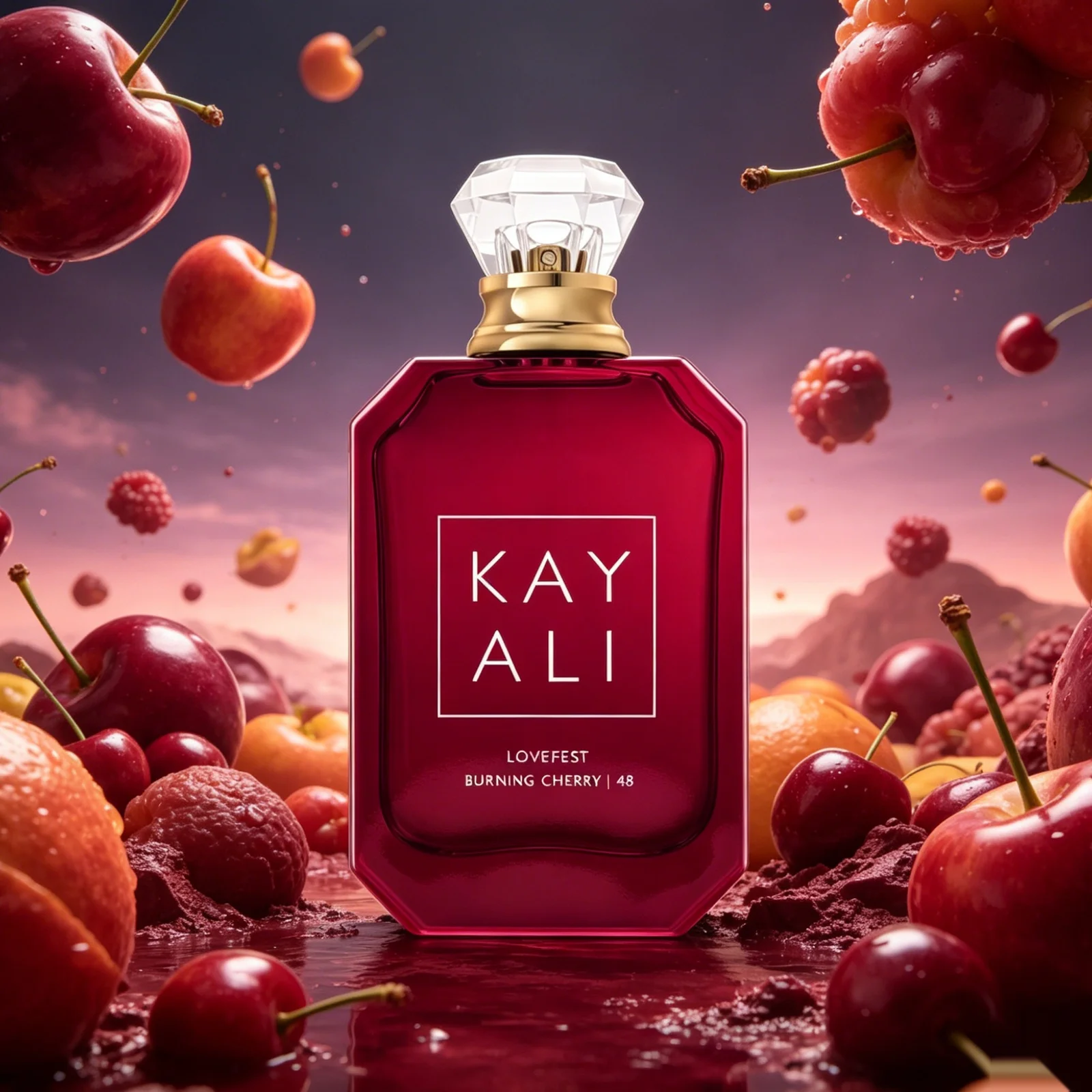 48 Lovefest Burning Cherry EDP 100ml, Parfum Ambré Sucré et Fruité, Fragrance de Luxe Unisexe Longue Durée pour le Jour et la Nuit
