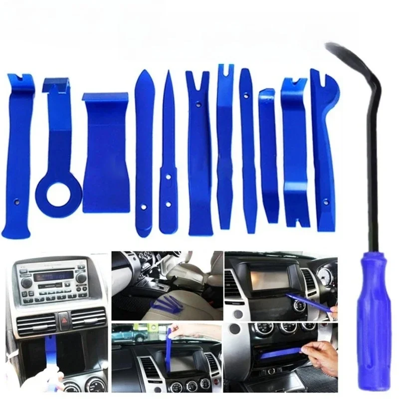 7/8/11/12 Stuks Autodeur Clip Auto Demontage Gereedschap Set DVD Stereo Refit Kits interieur Plastic Trim Panel Dashboard Removal Tools - afbeelding 2