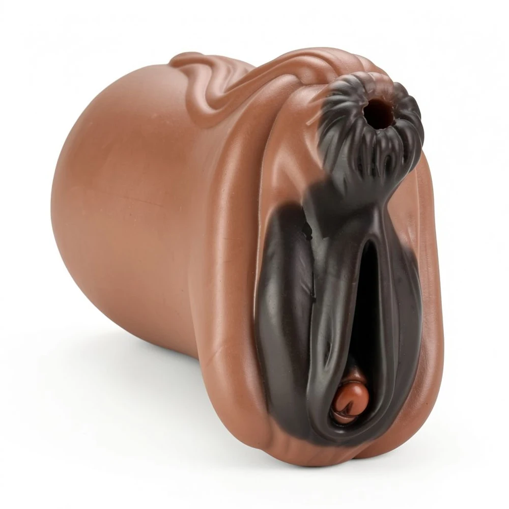 Dual Hole Male Masturbator Fantasy Horse Labia Vagina Anus Silicone Pocket Pussy Tight Sex Toys for Men Stroker Cup Adult Goods