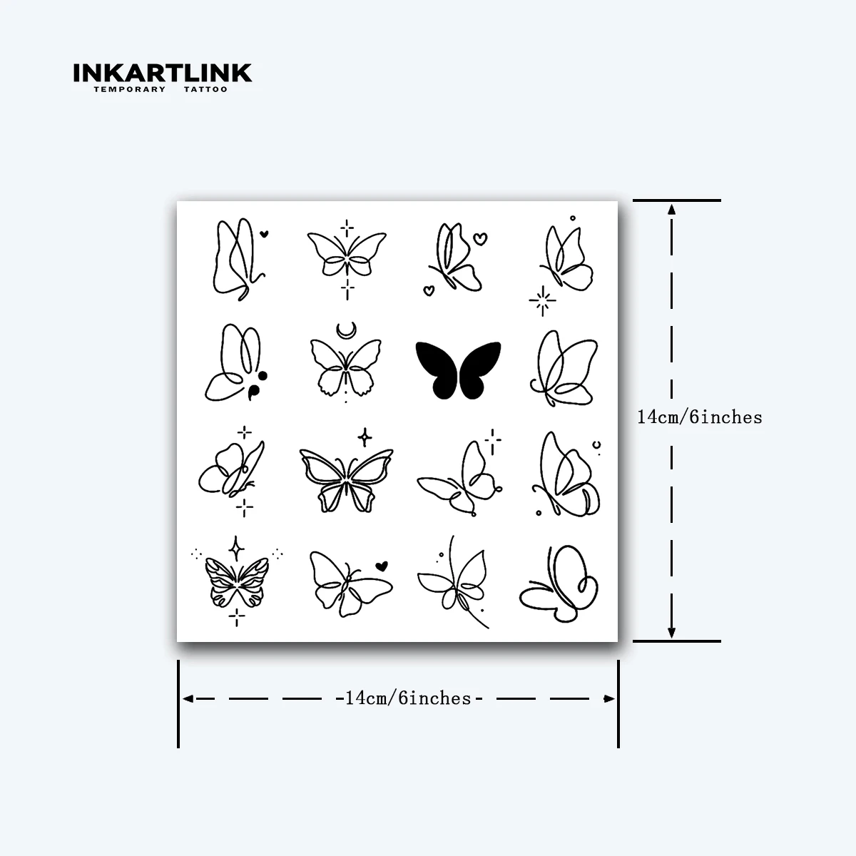 وشم فراشة مؤقت ، ملصق سحري بسيط ، مقاوم للماء ، شبه دائم ، تقنية جديدة ، تدوم حتى 15 يومًا #4