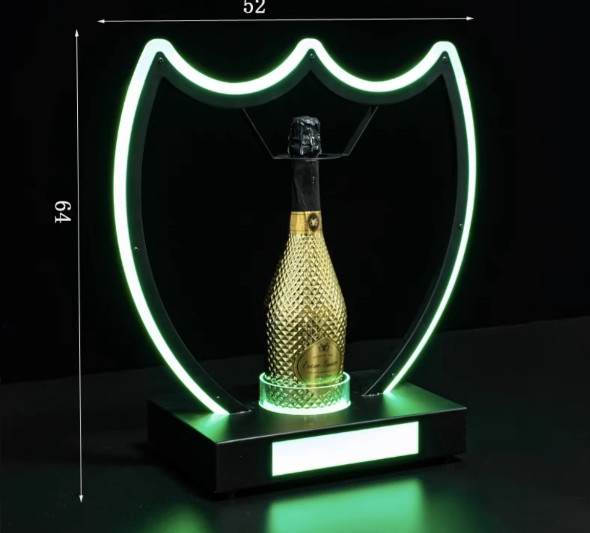 METALL DOM P LED CHAMPAGNER FLASCHE GLORIFIER FLASCHE GLORIFIER FLASCHE PRESENTER