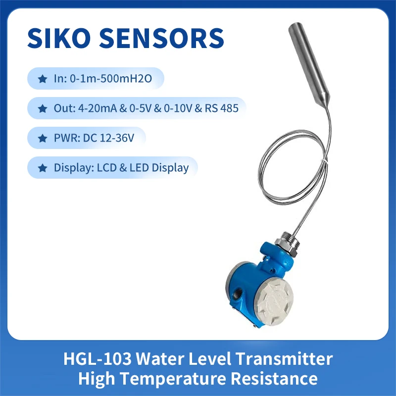 

Steam Boiler Water Level Sensor 4-20mA Output 0-10mH2O