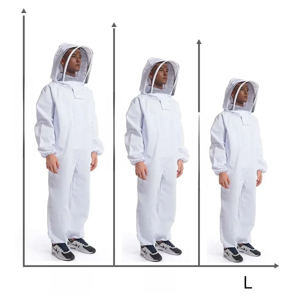 Full Body Bijenteelt Kleding Professionele Imkers Kleding Bescherming Bijenteelt Pak Safty Sluier Unisex Kinderen Beschermend - afbeelding 2