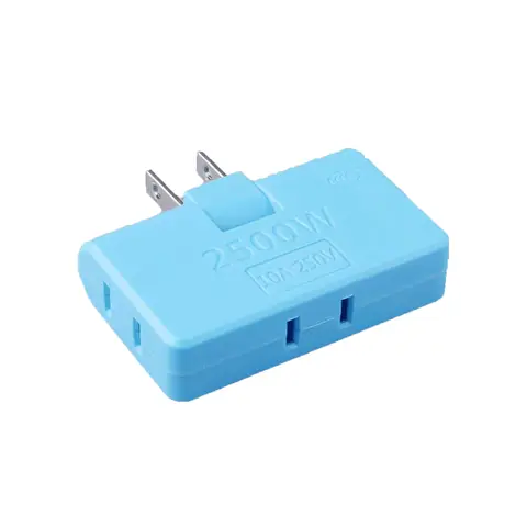 Adaptador de tomada plana de 3 vias, adaptador portátil dobrável, conversor de viagem, tomada multi-plug, mini fino sem fio