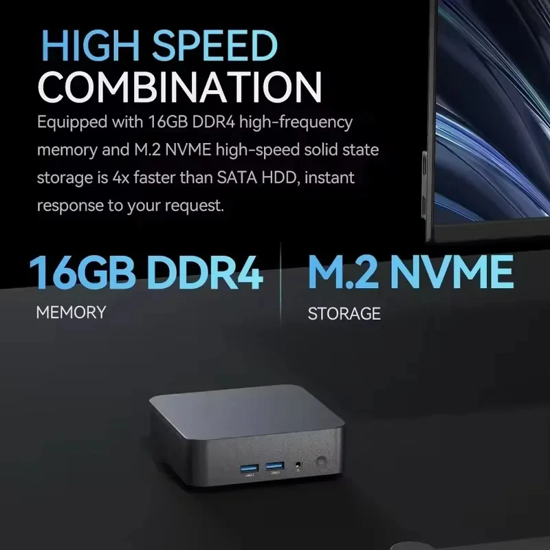 Mini PC Windows 11 Intel Core i9-8950Hk 16GB DDR4 1TB/2TB SSD Ultra High Speed 8-Core Processor Dual 4K HDMI WiFi 6 Portable PC